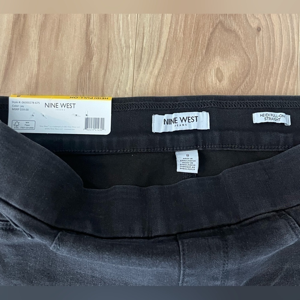 Nine West Women’s Black Heidi Pull On Pant SIZE 8 - Picture 8 of 13
